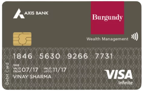 Axis Bank ( burgundy )