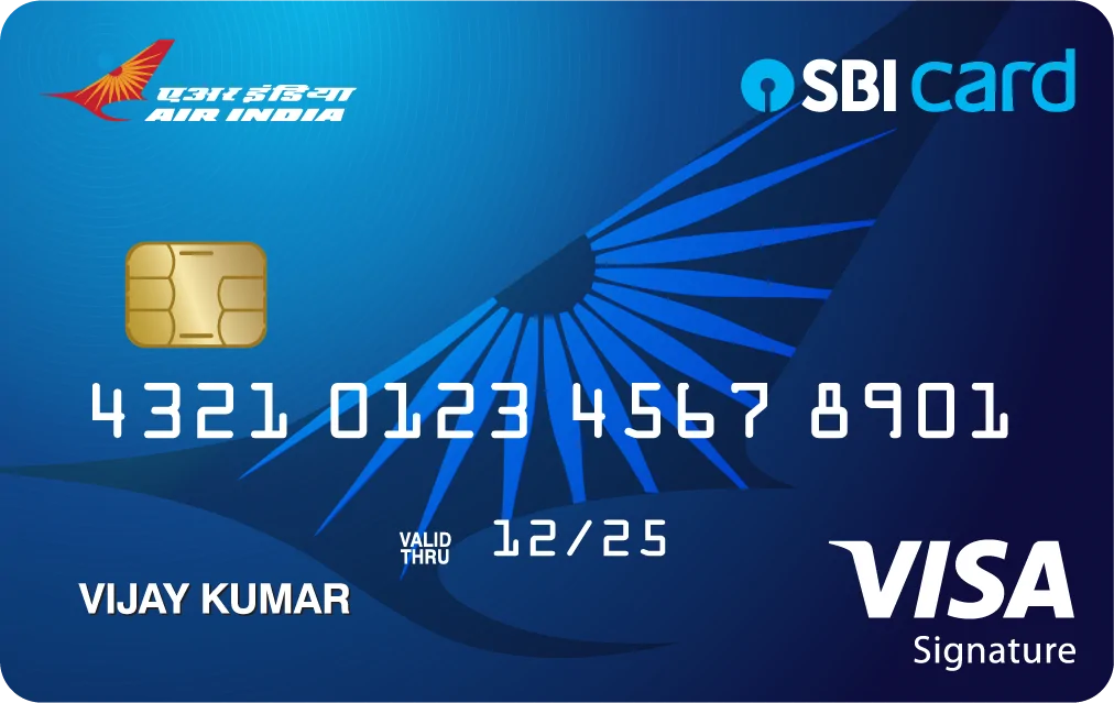SBI Signature card ( air India ) logo